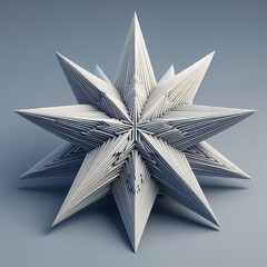 A two dimensional star shape extruded