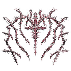 Red Symetrical Cybersigil