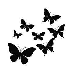 Butterfly Shadow Art in Stylized Form