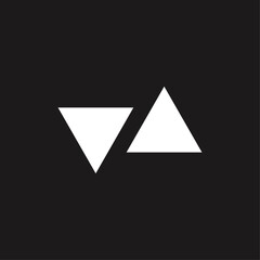 Up down icon logo flat vector design