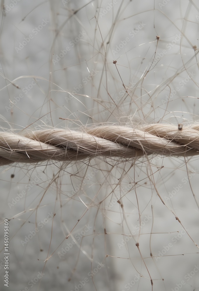 Poster macro view of tconstruction, a close-up image showing interwoven fibers. natural texture detail, a r