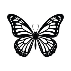 Butterfly Flight Silhouette Vector Design