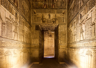 old temple in the old town of dendra egypt