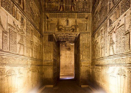 old temple in the old town of dendra egypt