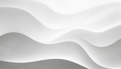 Obraz premium wide clean white texture background with luxury curve pattern wallpaper elegant abstract backdrop for design modern decorative surface with soft waves ideal for minimalist interior themes