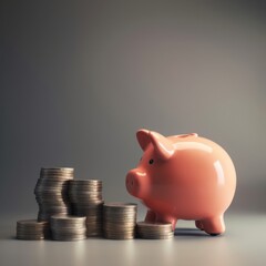 Visual metaphor of inflation a deflating piggy bank b