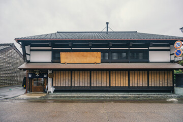 Fototapeta premium 富山 岩瀬地区の街並み