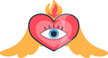Mexican Heart with Eye