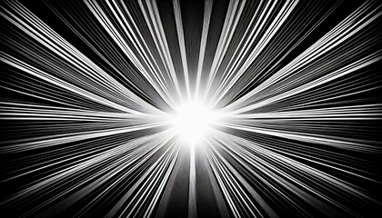 Fototapeta premium black and white starburst graphic design blank space for text