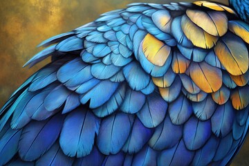 Fototapeta premium Blue Parrot Close-Up