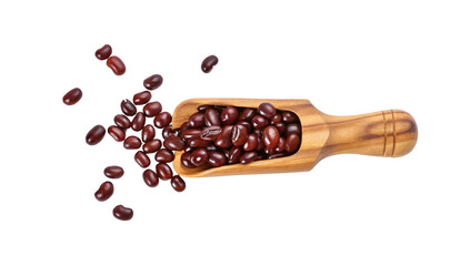 Fototapeta premium azuki or red beans on white background