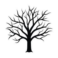 Stylized Leafless Tree Branches