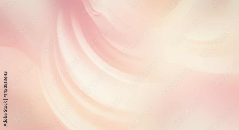 Aufkleber soft flowing abstract background with gentle curves and hues of pink, creating a serene and calming 