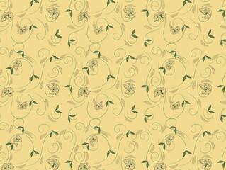 A luxury seamless floral pattern featuring elegant peony motifs in a refined monochromatic color scheme, perfect for upscale textiles, wallpapers, and premium packaging.