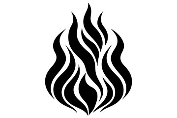 Tribal tattoo design vector illustration set showcases floral art with fire flame and ornamental decoration elements in a tribal pattern