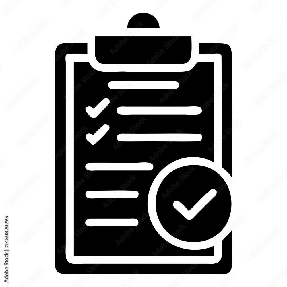 Poster clipboard checklist task management and project planning tool for organization and productivity need