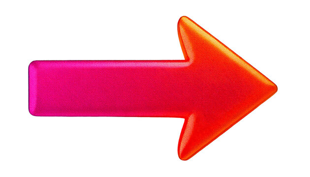 
Arrow, direction, navigation, symbol, guidance—this vibrant pink-orange arrow points confidently to the left, standing out sharply against a clean, white transparent background, isolated for clear, v