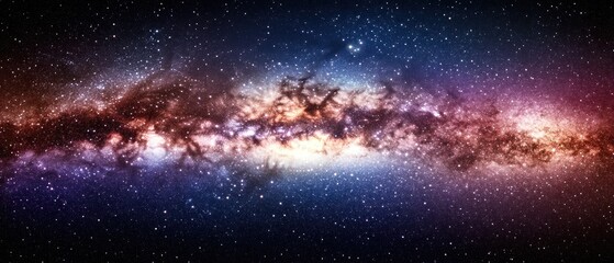 Cosmic Milky Way galaxy, night sky, space exploration, background, design
