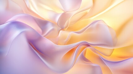 Abstract pastel silk fabric with soft folds and light.