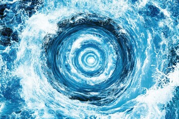 Abstract swirling ocean vortex