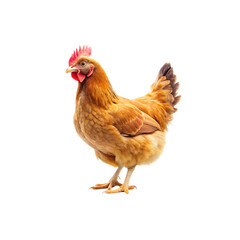 Fototapeta premium chicken isolated on a transparent background, in a PNG format