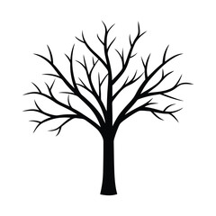 Obraz premium Soft Tone Tree Silhouette Graphic