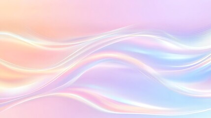 Fototapeta premium Soft Pastel Waves with Gentle Gradients and Ethereal Light Effects