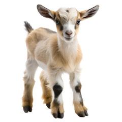 Fototapeta premium Baby Goat Isolated On White