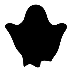 A Spooky Silhouette Ghost in the Shadows of the Night