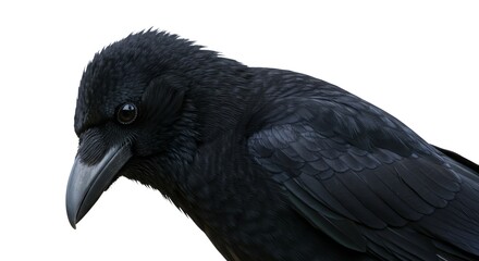 Obraz premium Close Up of a Black Raven