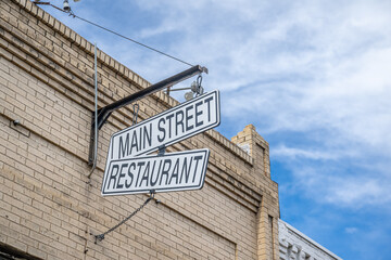 Obraz premium idaho springs, colorado historic downtown