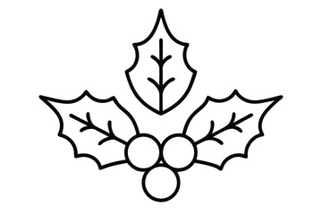 holly leaves and berries