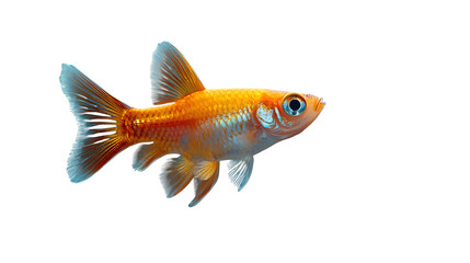 Obraz premium Guppy fish in realistic style, isolated on white background