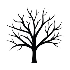 Minimal Tree Branches Vector Art