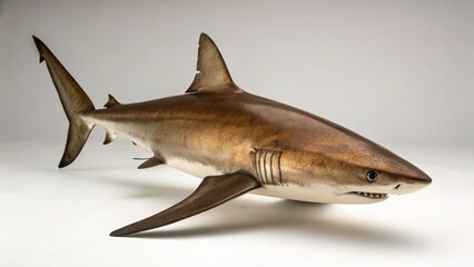 Naklejka premium Bronze Whaler Shark on studio background
