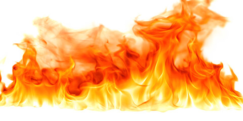 fire and flames isolated on white background PNG