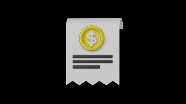 3d finance icon, Business and financial concept
