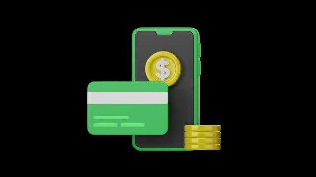 3d finance icon, Business and financial concept