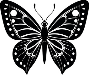 Butterfly Vector With Oversized Wings Playful Des