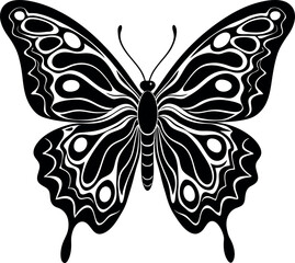 Butterfly With Psychedelic Color Scheme Fluid Lin