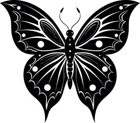 Fantasy Butterfly Vector With Glowing Wings Ether