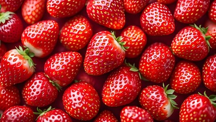 strawberries on a white background