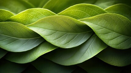 Obraz premium Intricate braided green leaves