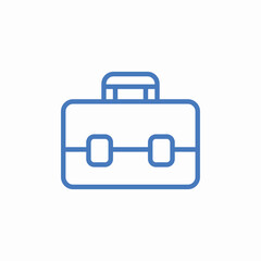briefcase work business icon sign vector