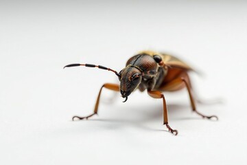 Close-up of a single insect on pure white background, vector, entomologist, specimen
