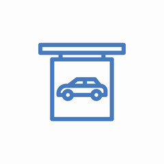 car for sale icon sign vector