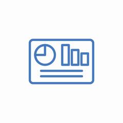 dashboard data analytics icon sign vector