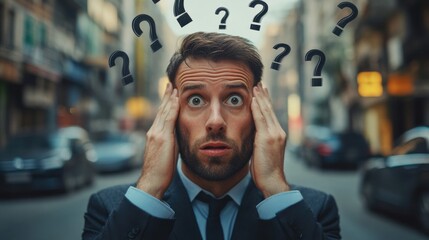 Business leader confused