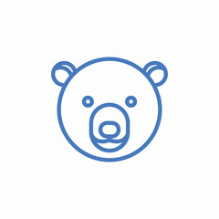 polar bear icon icon sign vector