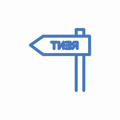 rent direction sign icon sign vector